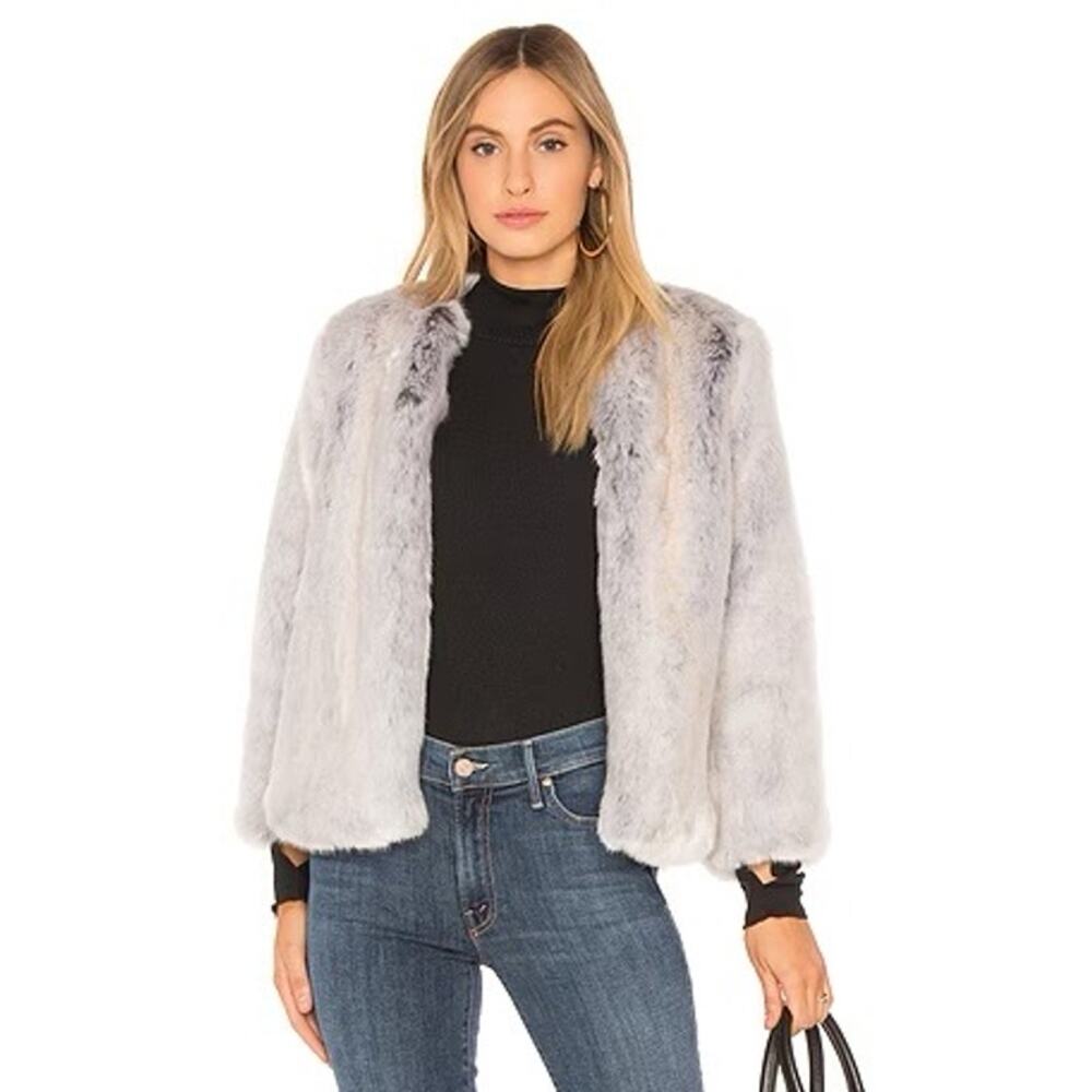 Kris’s Camila Faux Fur Jacket Glacial NWT Sold Out $398
